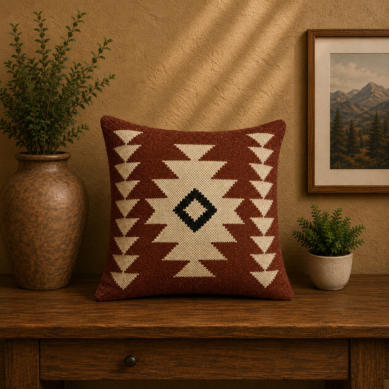 Bird of Prey Kilim Cushion Cover